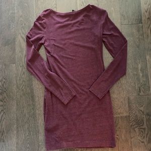 Long sleeve body con dress